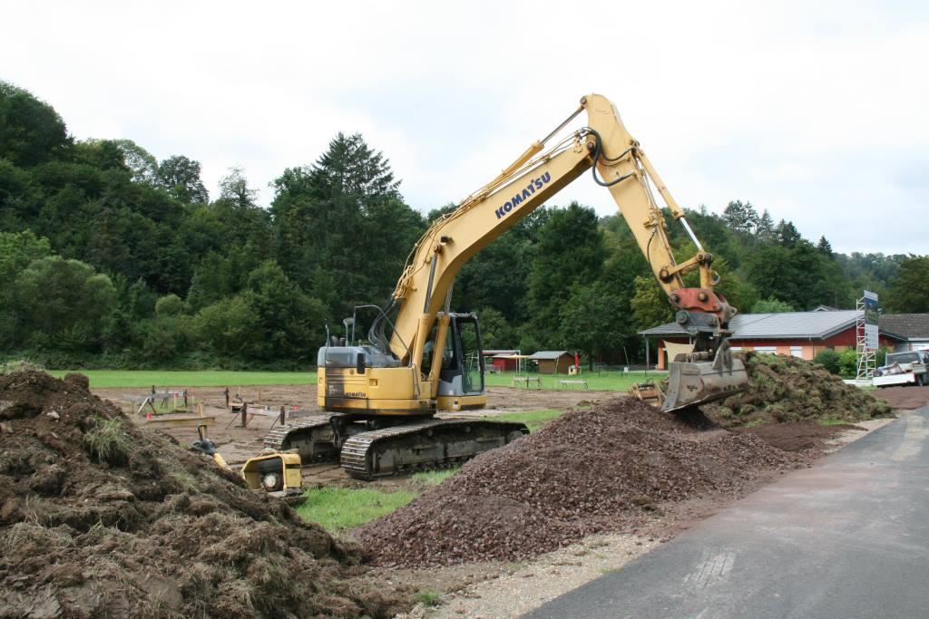 Sichtbare Zeichen des Baubeginns am Hospiz
